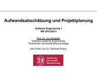 Aufwandsabschätzung und Projektplanung - Technische Universität ...