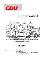 CDU Info 2009 - CDU-Lippramsdorf