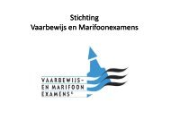 Presentatie stichting Vaarbewijs en Marifoonaxamen