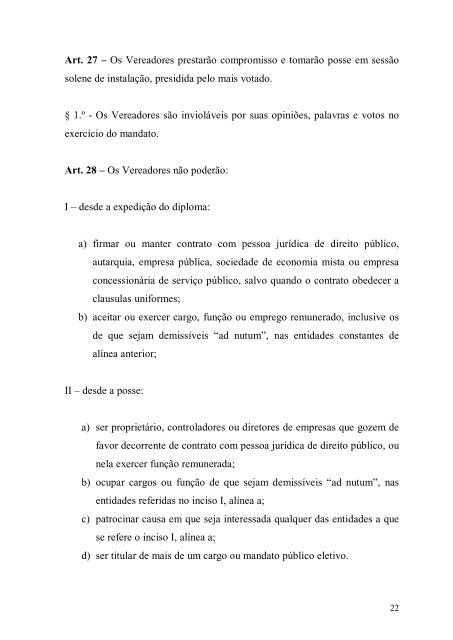 LEI ORGÃNICA - Prefeitura municipal do Cabo de Santo Agostinho