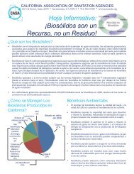 BiosÃ³lidos son un Recurso, no un Residuo! - California Association ...