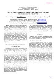 interlaboratory comparison on rockwell hardness measurement in ...