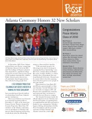 atlanta Atlanta Ceremony Honors 32 New Scholars - The Posse ...