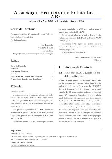 Associação Brasileira de Estatística - ABE