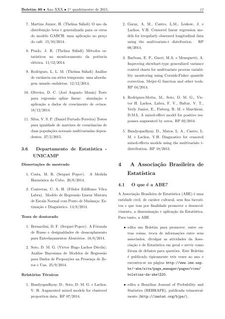 Associação Brasileira de Estatística - ABE