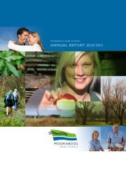 AnnuAl RepoRt 2010/2011 - Moorabool Shire Council