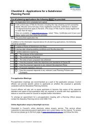 Subdivision - Moorabool Shire Council