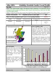 Alba 1891: Gāidhlig (Scottish Gaelic) Local Profile - Linguae Celticae