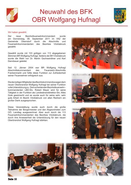 Bezirkszeitung 2012 HKue.indd - Bezirksfeuerwehrkommando VÃ¶cklabruck