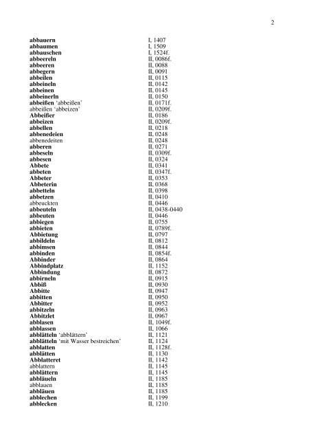 des Bayerischen WÃ¶rterbuchs von Heft 1 bis Heft 18