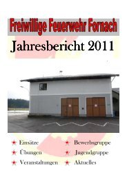 Jahresbericht der FF 2011