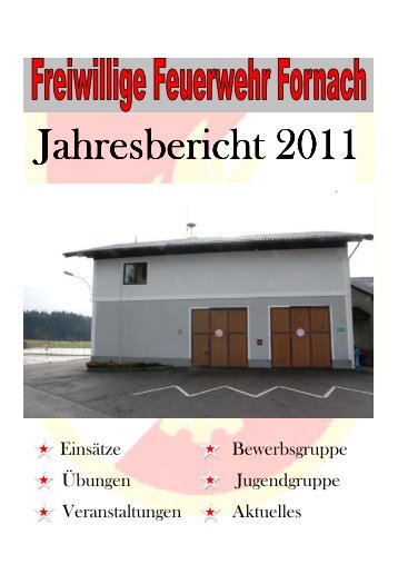 Jahresbericht der FF 2011