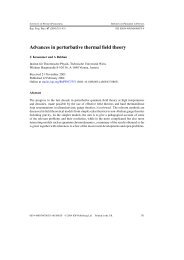 Advances in perturbative thermal field theory - Ultra-relativistic ...