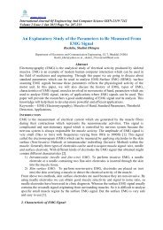 An Explanatory Study of the Parameters to Be Measured From ... - Ijecs