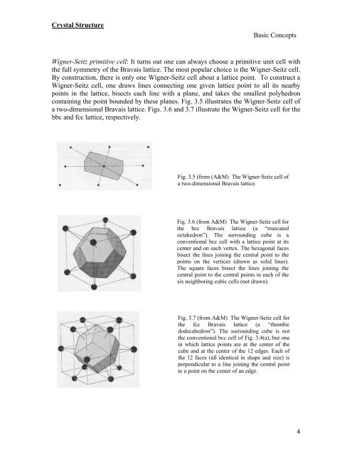 Crystal Structure 1 3.1 Some Basic Concepts of Crystal Structure ...