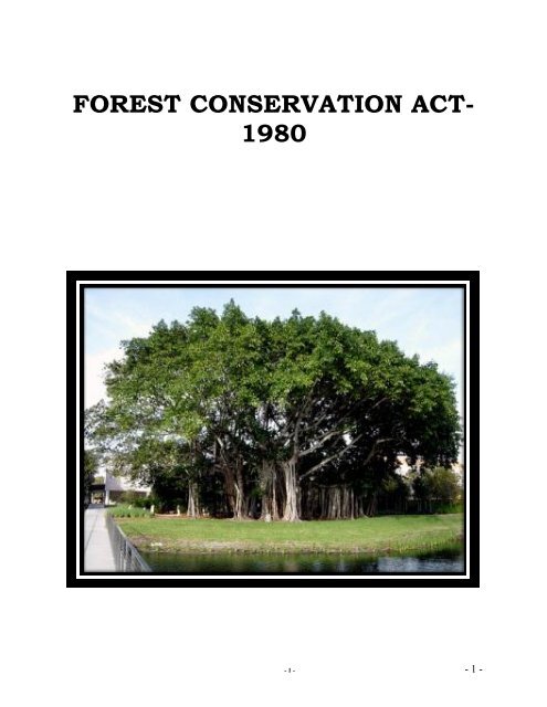 forest conservation act 1980