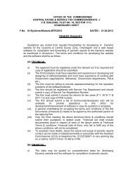 Tender Notice for Development of Dynamic ... - cexchd1.gov.in