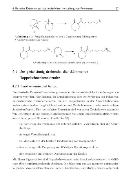 Entwicklung eines reaktiven Extrusionsprozesses zur ...