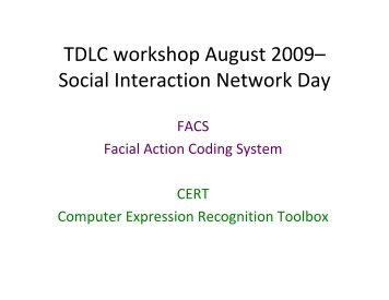 Introduction to the Facial Action Coding System and Computer ...