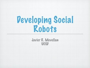 Developing Social Robots - Temporal Dynamics of Learning Center