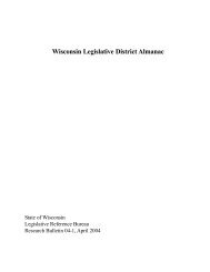 Wisconsin Legislative District Almanac - Wisconsin State Legislature