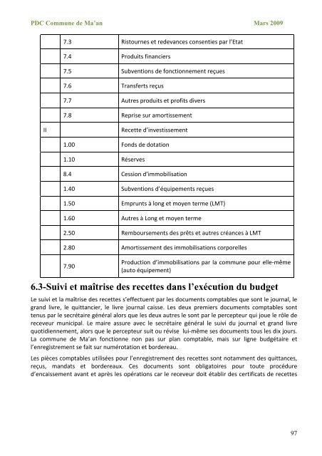 PDC MA'AN FINAL - Centre Technique de la ForÃªt Communale