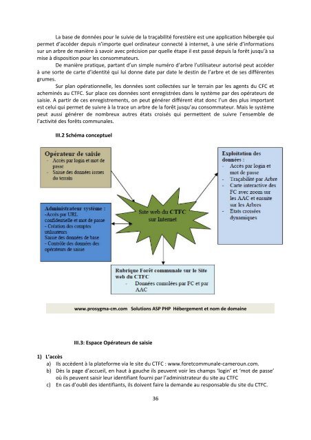 Rapport final d'activitÃ©s du projet - Centre Technique de la ForÃªt ...