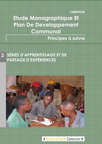 Etude Monographique Et Plan De Developpement Communal