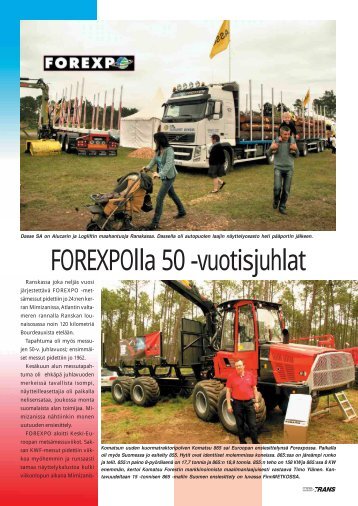 FOREXPOlla 50 -vuotisjuhlat - Metsätrans