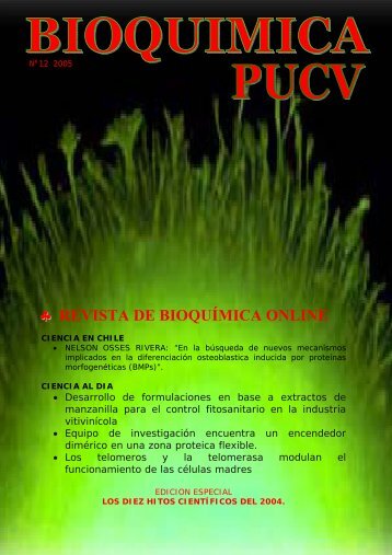 REVISTA DE BIOQUÃMICA ONLINE - Bioquimica.ucv.cl - Pontificia ...