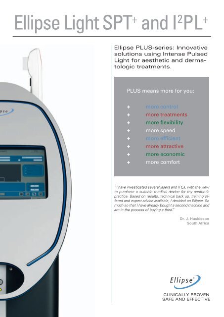 Ellipse Light SPT+ and I2PL+ - Scanex Medical Systems A/S