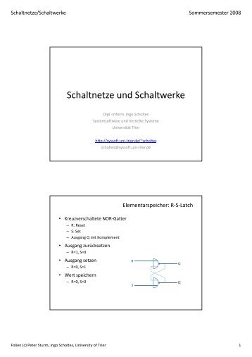 Download der Folien - Systemsoftware und Verteilte Systeme ...