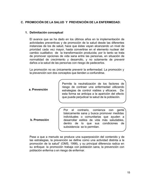 Cuarta Unidad Modular : PrevenciÃ³n de la enfermedad - CENDEISSS