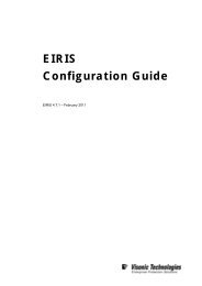 EIRIS V4.7.1 Configuration Guide - Visonic Technologies