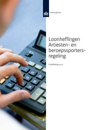 Loonheffingen Artiesten- en beroepssporters ... - Belastingdienst