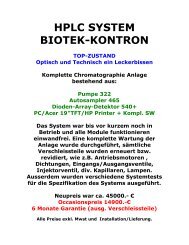 HPLC SYSTEM BIOTEK-KONTRON - RM-Business-Services