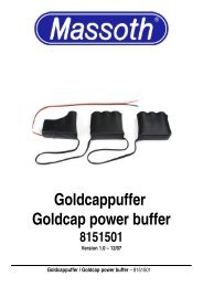 Goldcappuffer Goldcap power buffer 8151501 - Massoth