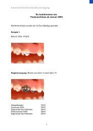 Festzuschuss Zahnersatz - Beispielrechnung