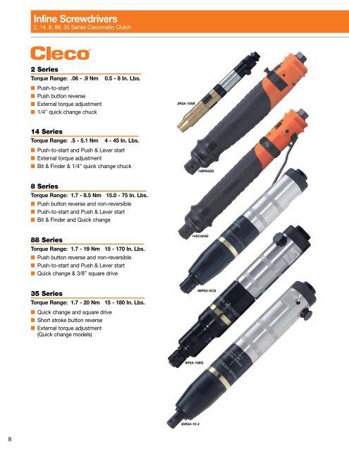 Pneumatic Assembly Tools - Apex Tool Group