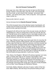 One Life Personal Training (OPT) - Michael Barnett OneLife