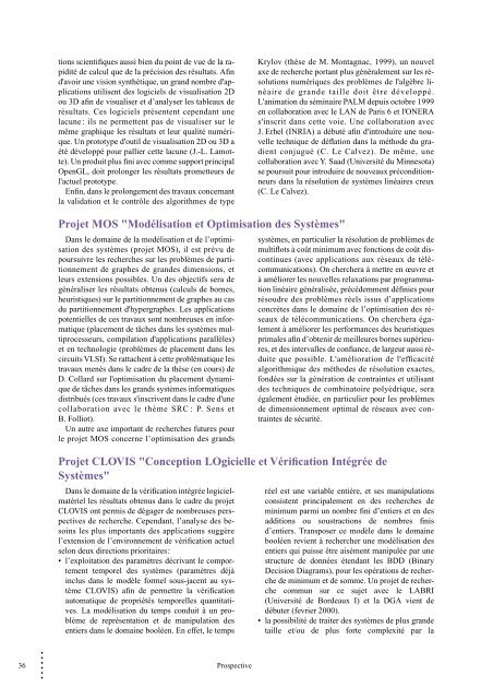 Rapport d'activitÃ©s & Prospectives - LIP6