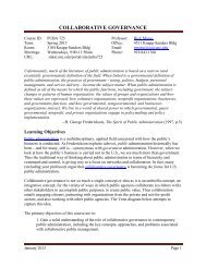 Collaborative Governance - Policy Consensus Initiative and ...