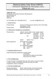 Material Safety Data Sheet (MSDS) Trifolio-M GmbH - Raiffeisen