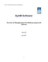 Overview of Managing Intel vPro Platforms using SyAM ... - Intel MSP