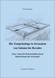 Die Tempelanlage in Jerusalem von Salomo bis ... - Erwin Reidinger