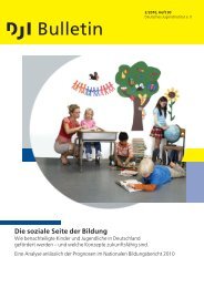 Die soziale Seite der Bildung - Deutsches Jugendinstitut e.V.