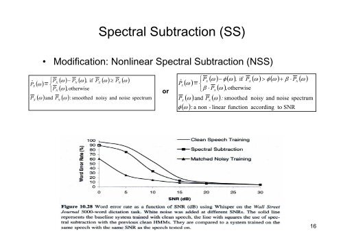 Robustness Techniques for Feature Extraction - Berlin Chen