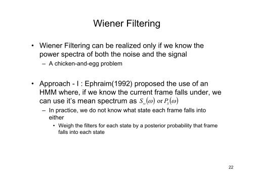 Robustness Techniques for Feature Extraction - Berlin Chen