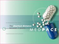 The shortest distance between 2 points - Medpace