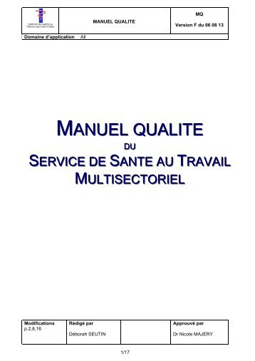 MANUEL QUALITE - STM